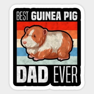 Best Guinea Pig Dad Ever, Rodents and Father's Day Sticker